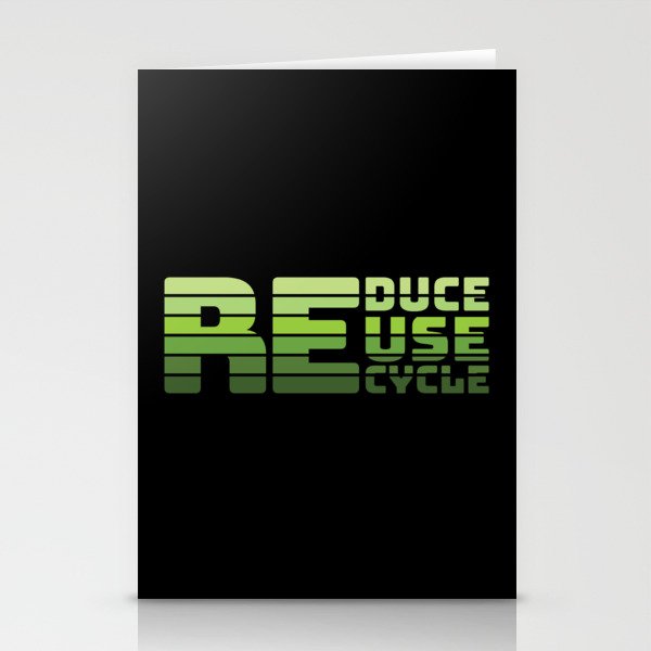 Reduce Reuse Recycle Stationery Cards