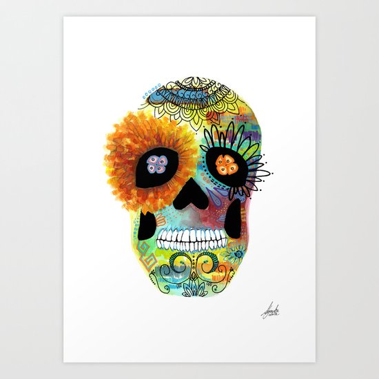Halloween#Skull#Death day Art Print
