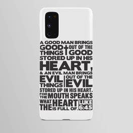 Luke 6:45 The Mouth Speaks The Heart Android Case