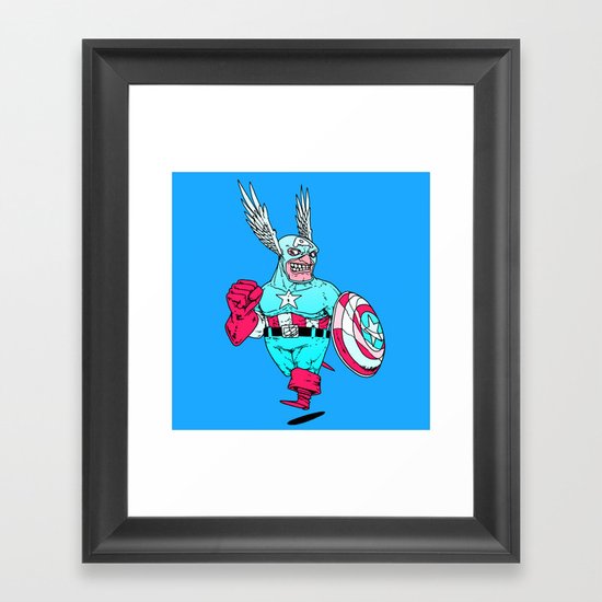 Captain 'Merica Framed Art Print