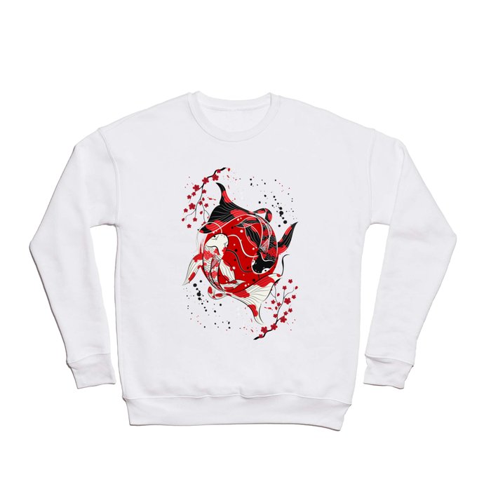 Koi Fish Yin Yang Crewneck Sweatshirt