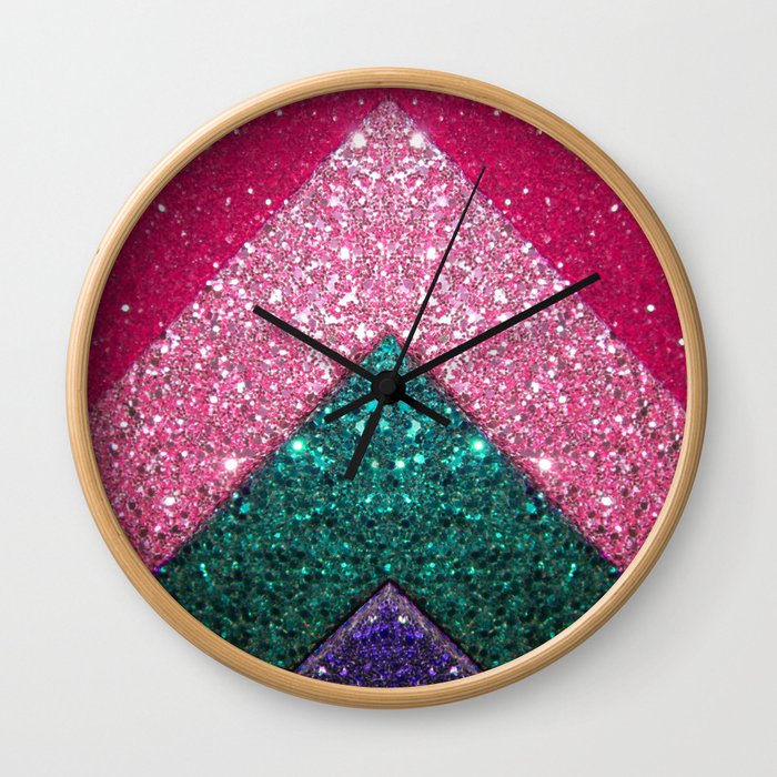The Glittery Way Wall Clock