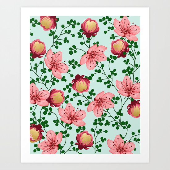Blush Vines #society6 #decor #buyart Art Print