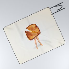 Grilled Cheese Sandwich Pin-Up Picnic Blanket