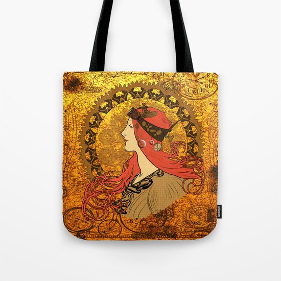 Steampunk Nouveau Tote Bag