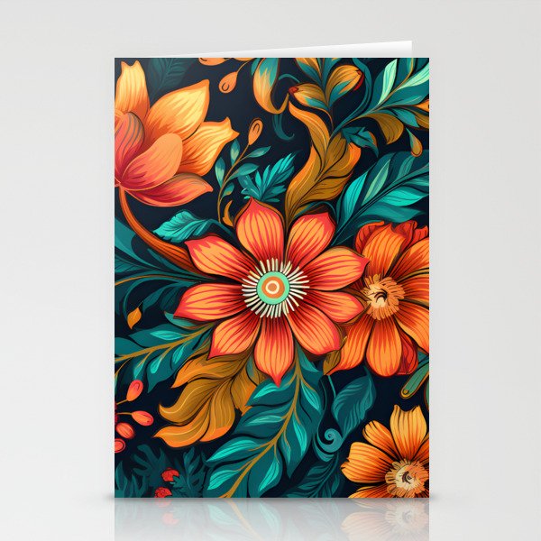 Boho Chic Floral Interior Design - Bring Nature's Beauty Indoors Stationery Cards