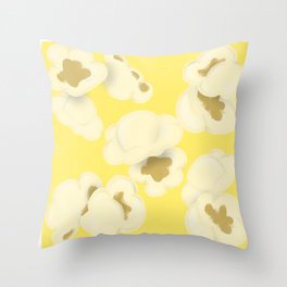 Buttered popcorn Throw Pillow