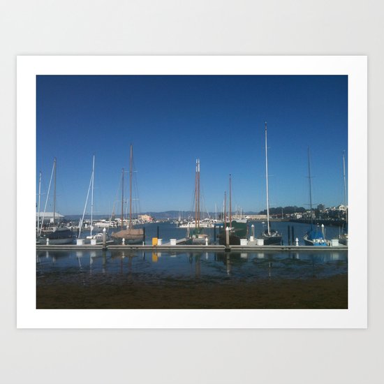 Tourists in San Francisco Art Print