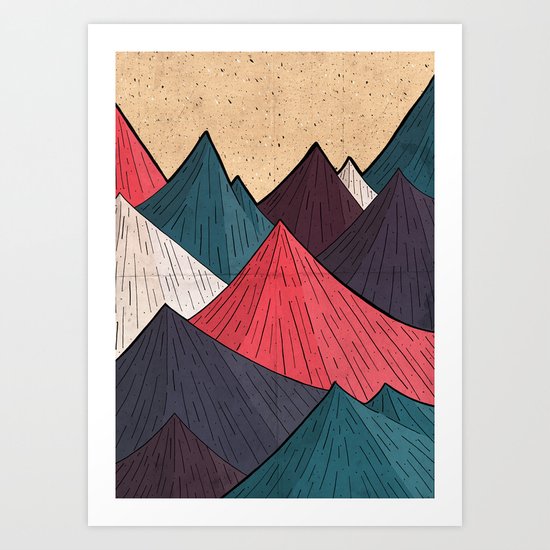 Vintage Mounts Art Print