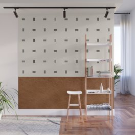 Scandinavian Modern Leather Minimal Pattern Wall Mural