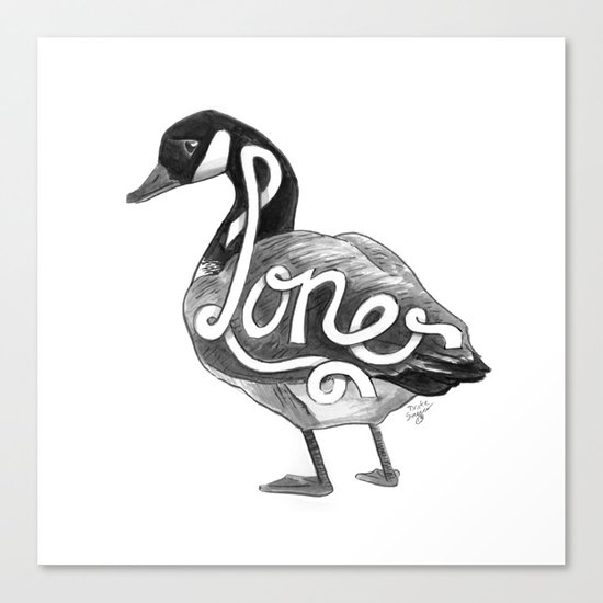 Loner Goose Canvas Print