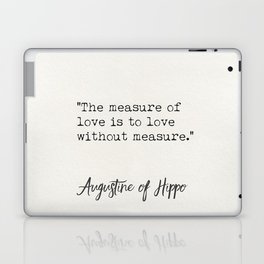 Augustine of Hippo quote A Laptop Skin