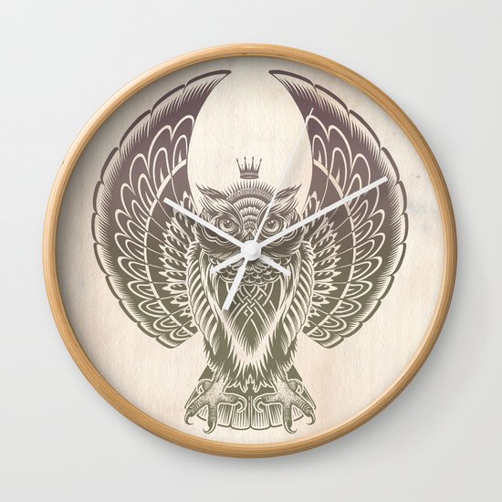 Silent Flight (Owl Wings) Wall Clock