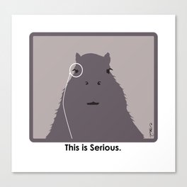 Professor Capybara III Canvas Print