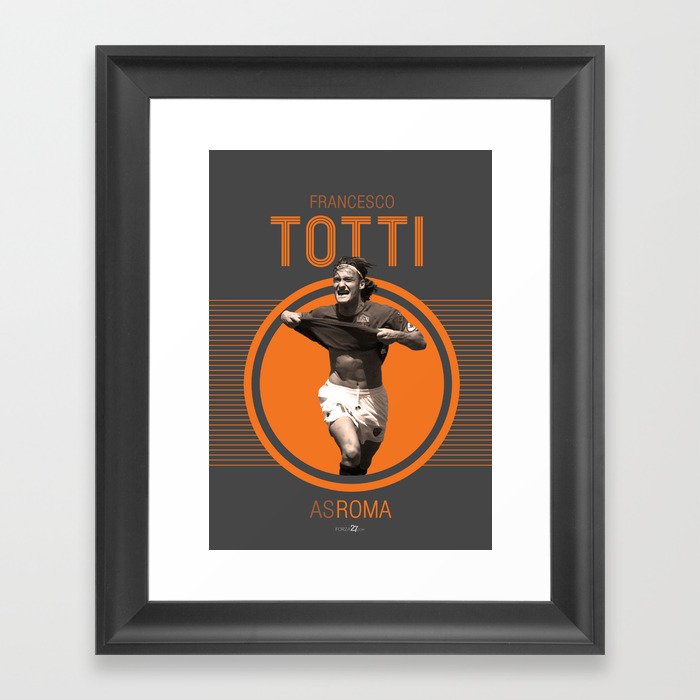 Classic Campioni Roma – Francesco Totti Framed Art Print by Forza27