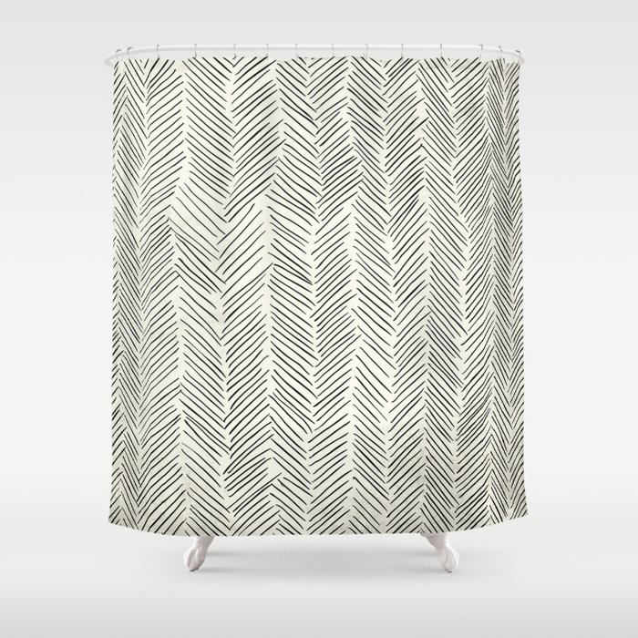cream shower curtain