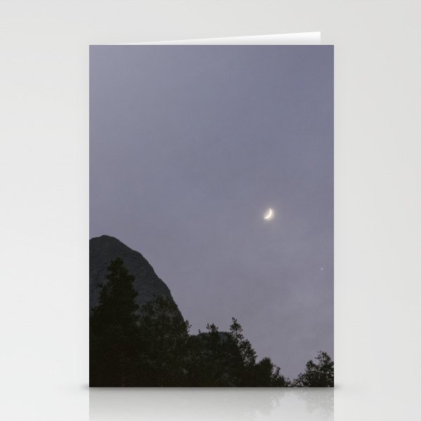 Twilight Sky and Moon | Nautre and Landscape Photography Stationery Cards