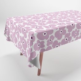Retro Lilac Pansies Tablecloth