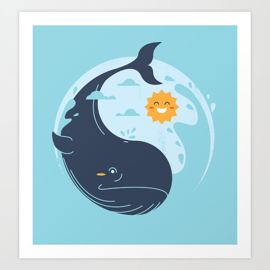 the great whale Art Print
