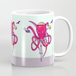 Octopus Riding a bike Mug