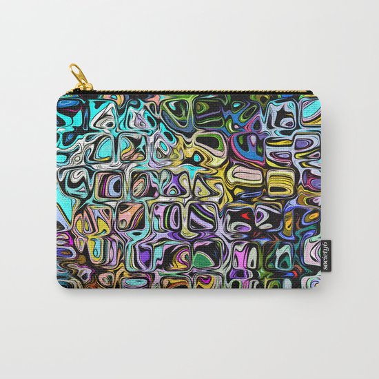 Abstract Blended Colors Carry-All Pouch