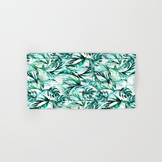 Green Tropical paradise Hand & Bath Towel