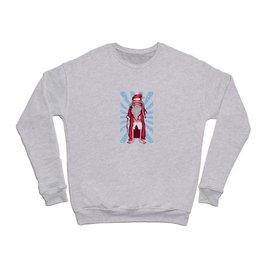 Sleepy santa in underwear funny tired santa Crewneck Sweatshirt