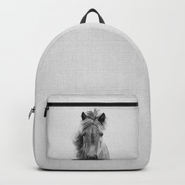 Wild Horse - Black & White Backpack