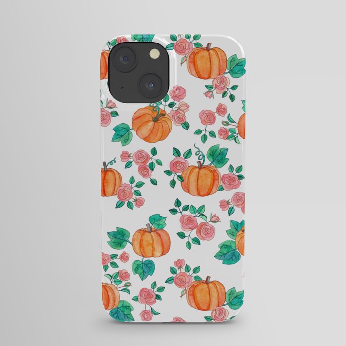 Pumpkins and Roses iPhone Case