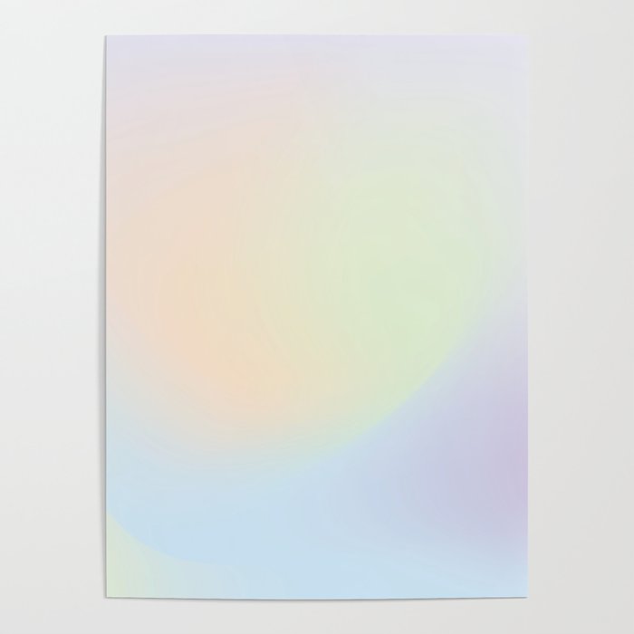 Rainbow Holographic Vibes Poster