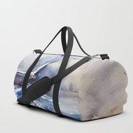Bird in ocean Duffle Bag