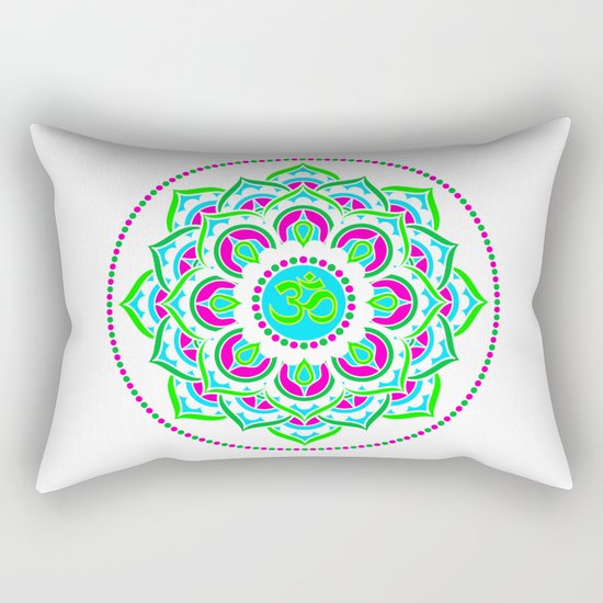 Spring Mandala | Flower Mandhala Rectangular Pillow