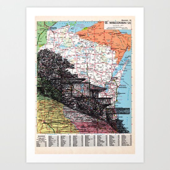 Wisconsin Art Print