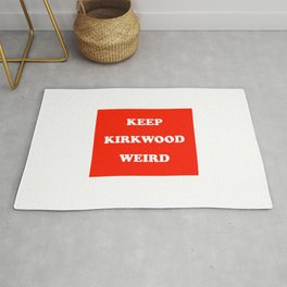 Keep Kirkwood Weird Red Rug