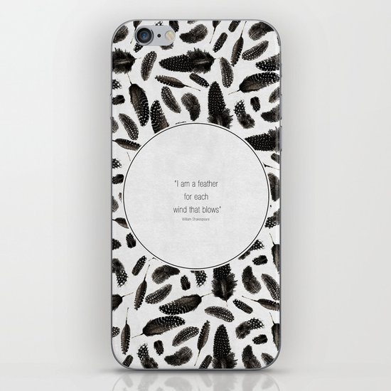 A feather for each wind that blows iPhone Skin