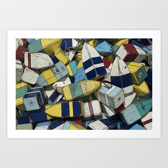 Buoys Art Print