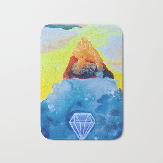 Fire and Ice Bath Mat