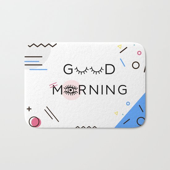 Good Morning, Memphis Style Bath Mat