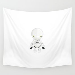Marvin The Paranoid Android Minimal Sticker Wall Tapestry | Humanoid, Hitchhikers, Paranoid, Depressed, Character, Marvin, Machines, Graphicdesign, Android, Space 