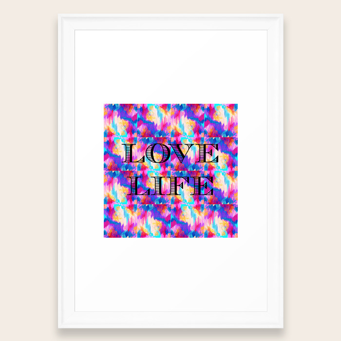 Love Life Romantic Fine Art Typography Whimsical Sweet Abstract