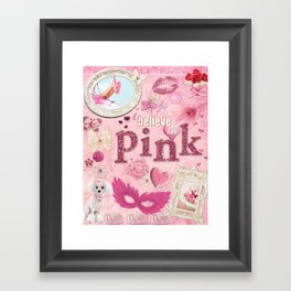 I Believe In Pink - Audrey Hepburn - Wall Art Print - Home Decor Print Framed Art Print