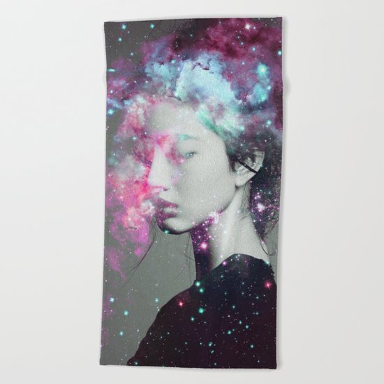 Explosive thoughts Beach Towel
