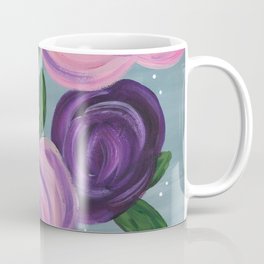 Girly Abstract Flowers Coffee Mug