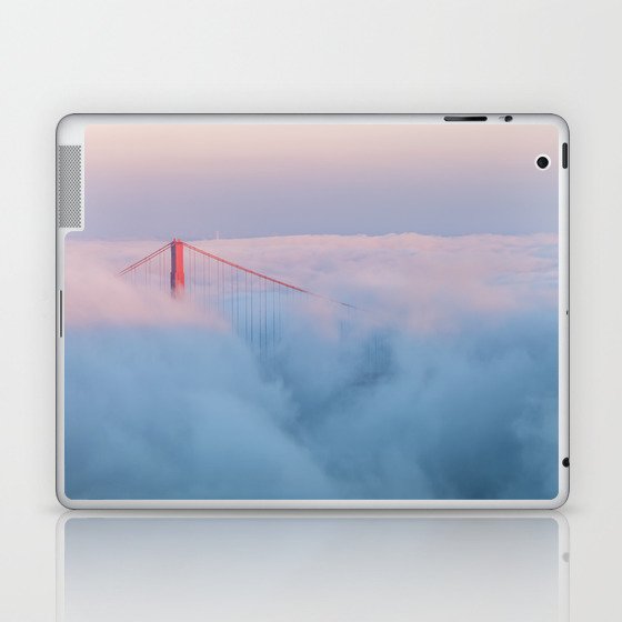 Bridge Tower in Fog Laptop & iPad Skin