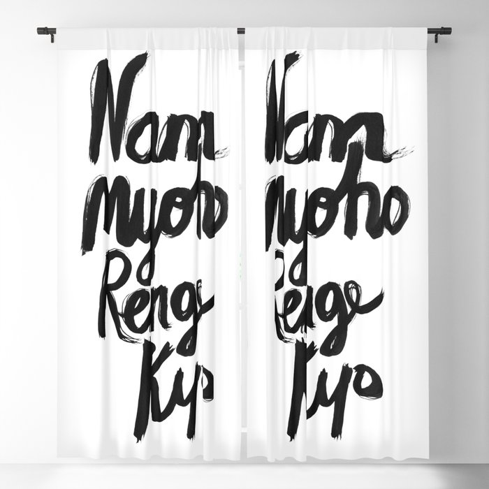 Nam Myoho Renge Kyo Blackout Curtain