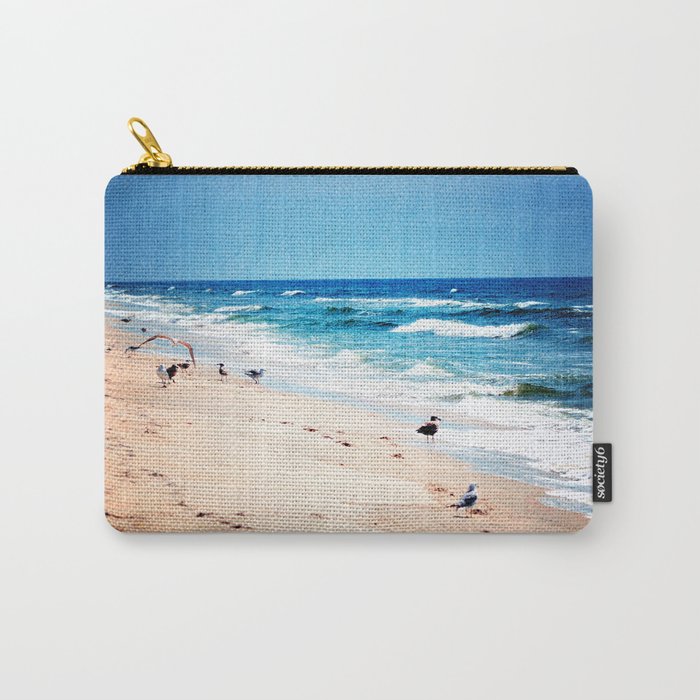 Alone with the calming waves Carry-All Pouch