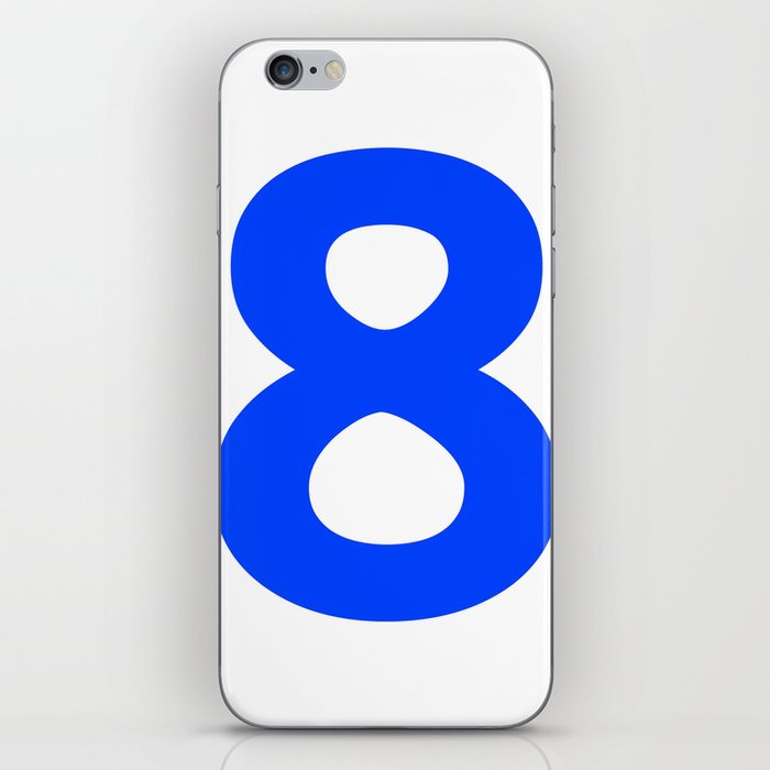 Number 8 (Blue & White) iPhone Skin