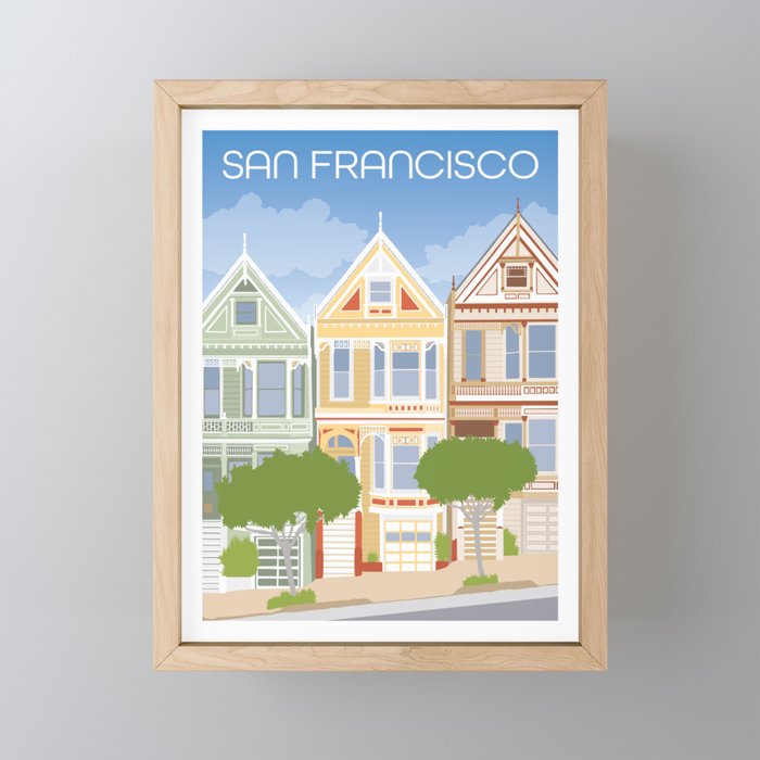 San Francisco California Framed Mini Art Print