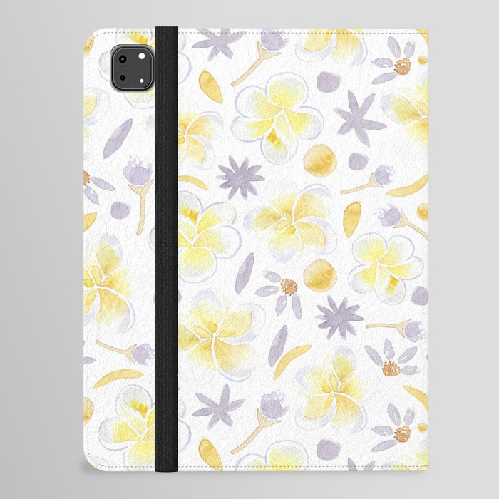 Frangipani (Yellow & White) iPad Folio Case