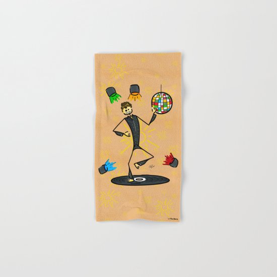 Dancer in disco Hand & Bath Towel